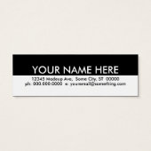 orthodontist. (appointment card) (Back)