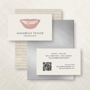 Orthodontist Braces Business Card