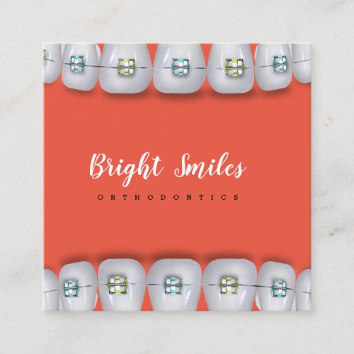 Orthodontist Braces Dentist Standard Business Card