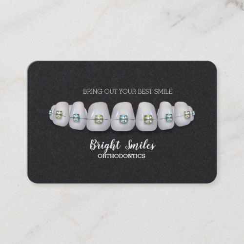 Orthodontist Braces Dentist Standard Business Card