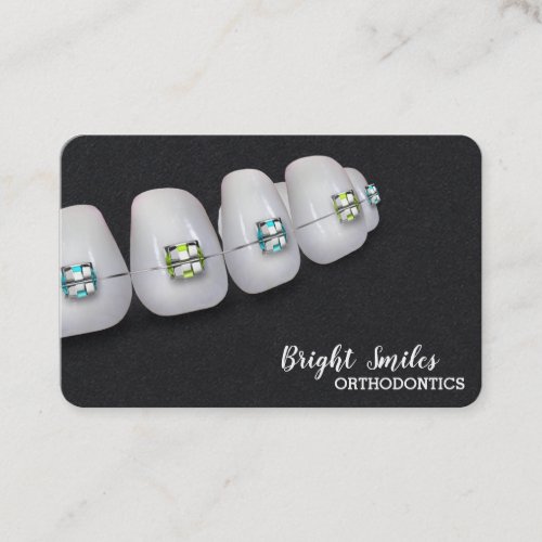 Orthodontist Braces Dentist Standard Business Card