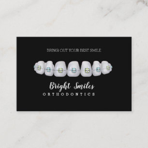 Orthodontist Braces Dentist Standard Business Card
