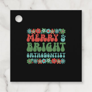 Orthodontist Christmas Orthodontic Xmas Gifts Favor Tags