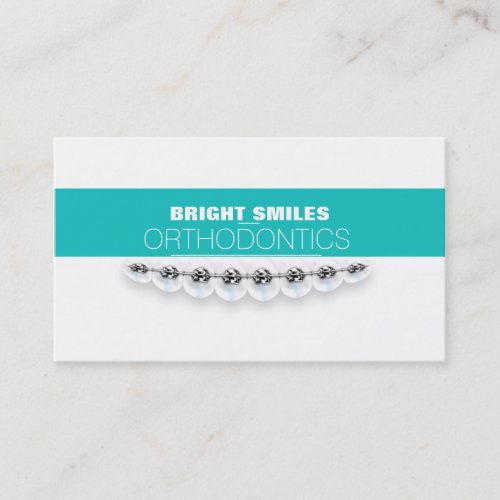 Orthodontist Dentist Dental Braces Business Card