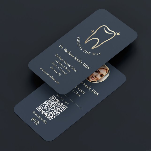 Orthodontist Dentist Dental Cosmetic Charcoal Business Card (Orthodontist Dentist Dental Cosmetic Charcoal Business Card
)