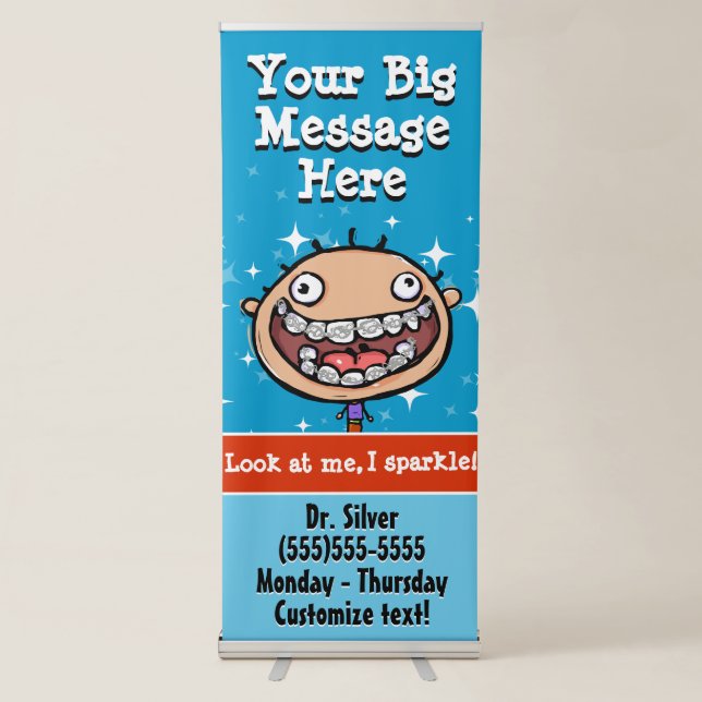 Orthodontist Promotional Banner Unique Customize! (Front)
