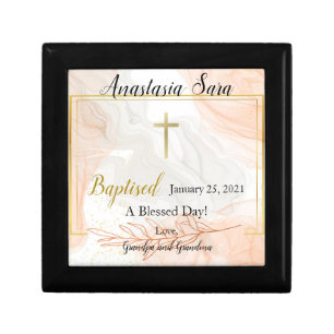 Orthodox Baptism Jewelry Box Personalize Gift