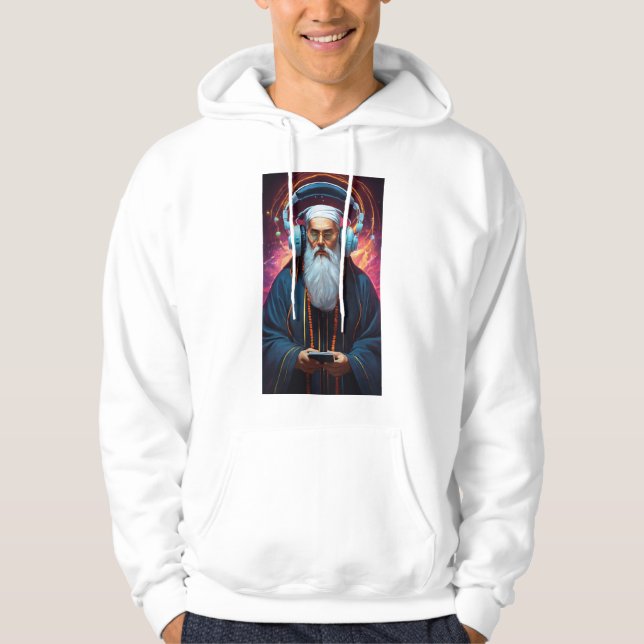 "Orthodox Beats Hoodie – Divine Vibes in  Stitch" (Front)