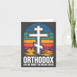 Orthodox Christian Ask Me About The Nicene Creed  Card