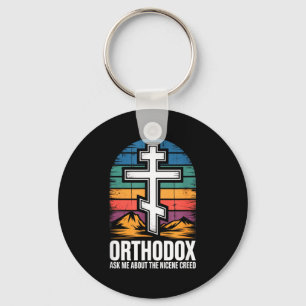 Orthodox Christian Ask Me About The Nicene Creed Keychain