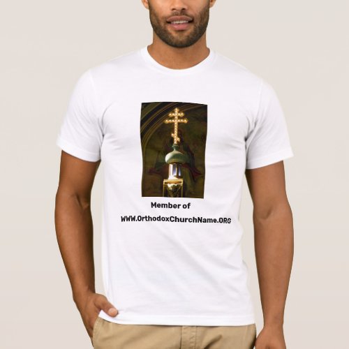 Orthodox Christian Church Three bar Cross T_Shirt