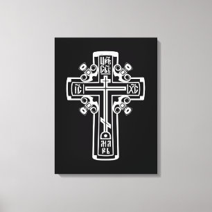 Orthodox Christian cross Canvas Print
