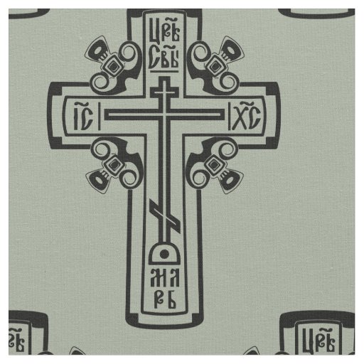 Orthodox Christian cross Fabric
