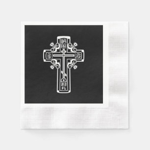 Orthodox Christian cross Napkins