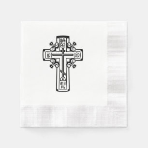 Orthodox Christian cross Napkins