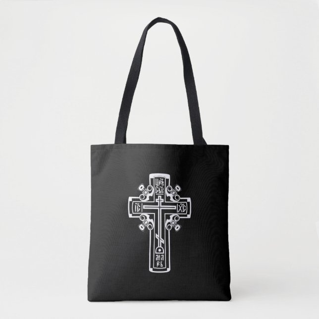 Orthodox Christian cross Tote Bag (Front)