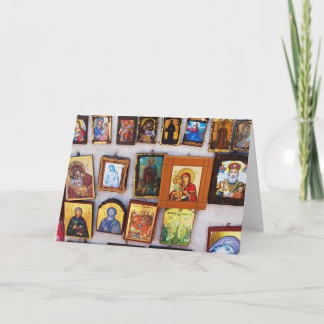 Orthodox Christian Icons Greeting Card (Front)