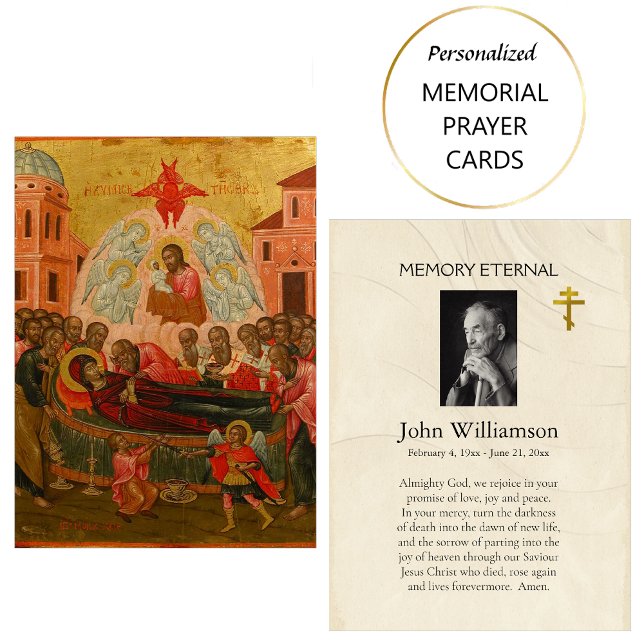 Orthodox Christian Memory Eternal Prayer Card (Creator Uploaded)