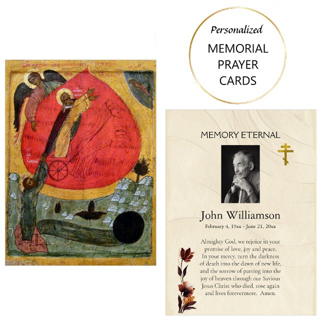 Orthodox Christian Memory Eternal Prayer Card (Creator Uploaded)
