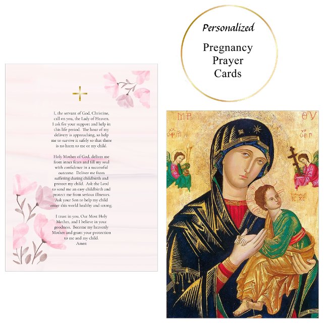 Orthodox Christian Pregnancy Prayer Card  (Creator Uploaded)