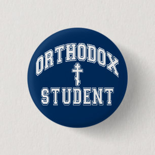 Orthodox Christian "Student" Penn State 2.25 in. Button