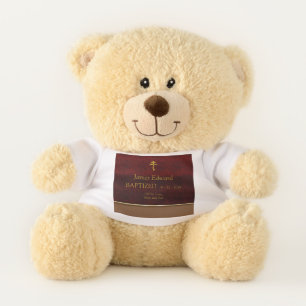 Orthodox Christian Teddy Bear Red and Gold