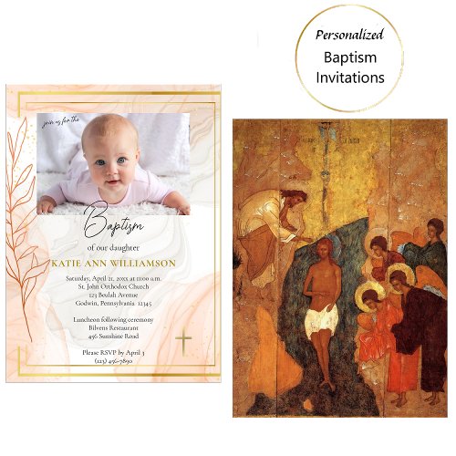 Orthodox Christian Waters of Light Baptism  Invitation