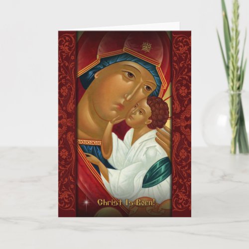 Orthodox Christmas greeting card _ Christ Is Born