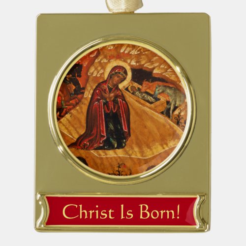 Orthodox Christmas Nativity Icon Ornament