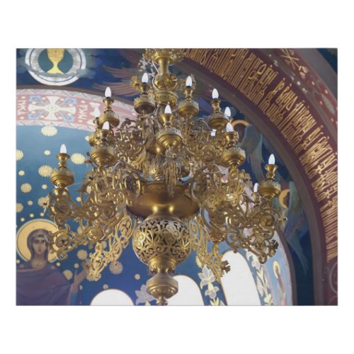 Orthodox ChristmasThe rich decoration Faux Canvas Print