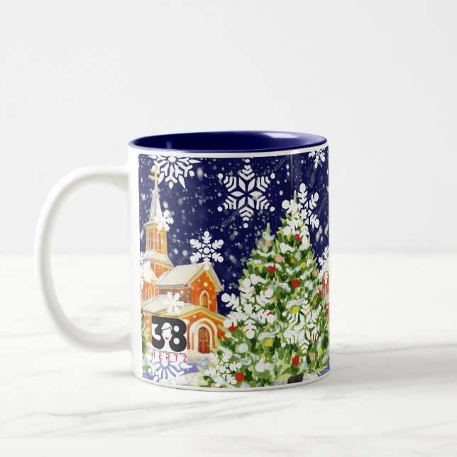 Orthodox Christmas Two-Tone Coffee Mug (Left)
