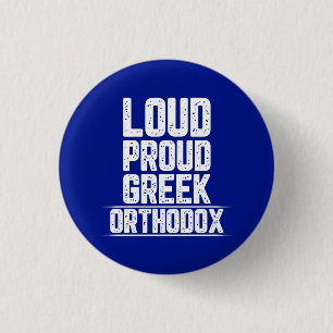 Orthodox Church l Greek l Funny Saying,  Button