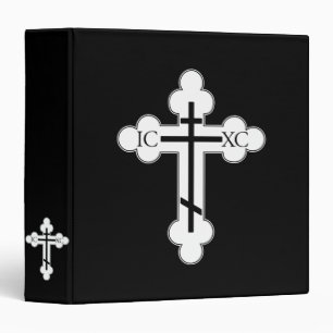 Orthodox cross 3 ring binder