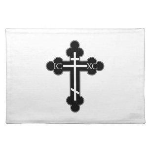 Orthodox cross cloth placemat