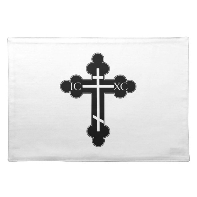 Orthodox cross cloth placemat (Front)