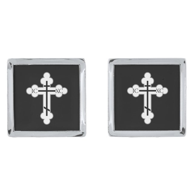 Orthodox cross cufflinks (Front)
