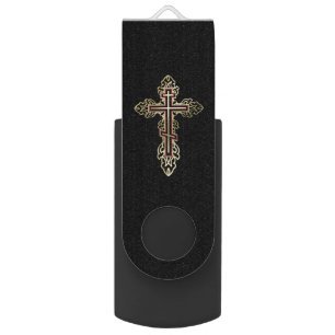 Orthodox cross flash drive