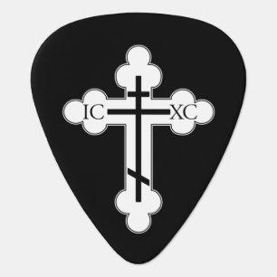 Orthodox cross guitar pick