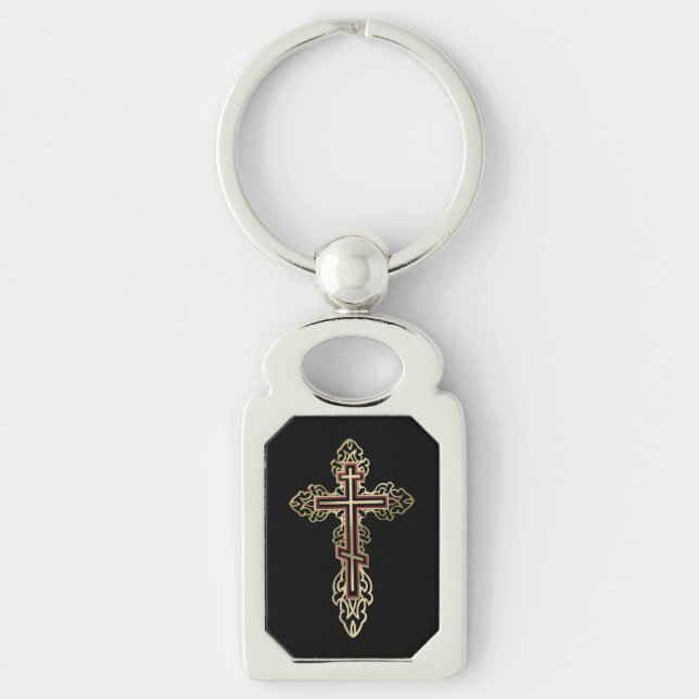 Orthodox cross keychain (Front)