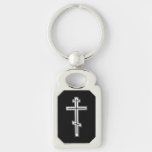 Orthodox cross keychain