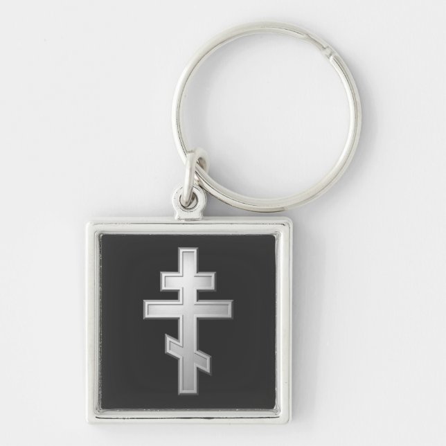 Orthodox cross keychain (Front)