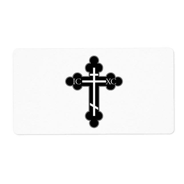 Orthodox cross label (Front)