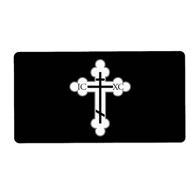 Orthodox cross label (Front)