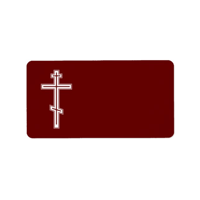 Orthodox cross label (Front)