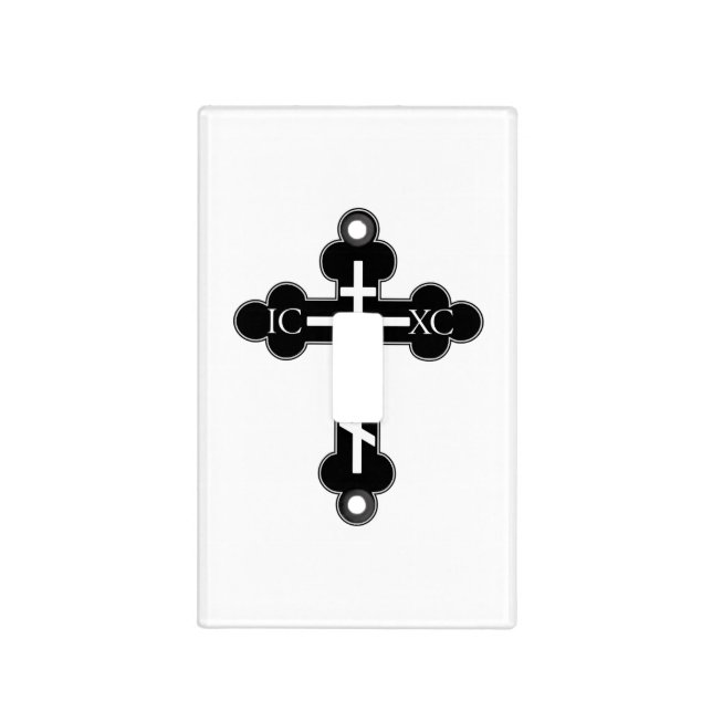 Orthodox cross light switch cover (Front)