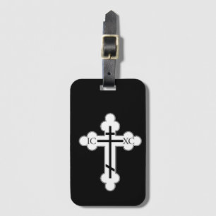 Orthodox cross luggage tag