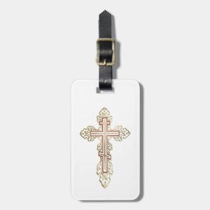 Orthodox cross luggage tag