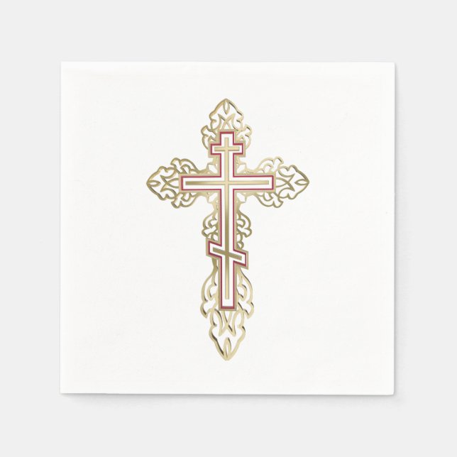 Orthodox cross napkins (Front)