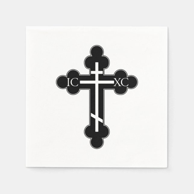 Orthodox cross napkins (Front)