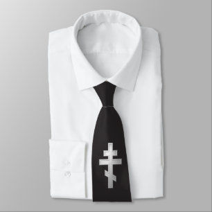Orthodox cross neck tie